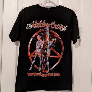 M&O Gold Motley Crue Final Tour unisex tee shirt size medium
